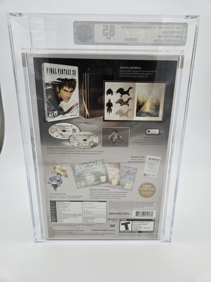 Final Fantasy XIV Collector's Edition SEALED Graded VGA 85 NM+ | eBay