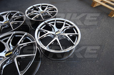 New Set Of 4 Rims Wheels 19 Inch 19 9.5j 5x120 35 Jdm Hyper Black Bbs Style