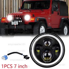 Newest 7 Round Led Headlight Hi-lo For Jeep Wrangler Jk Lj Tj For Chevy C10 C20