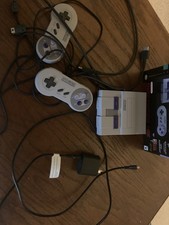 Nintendo SNES Classic Edition Console Controllers HDMI Power and Box Tested Used