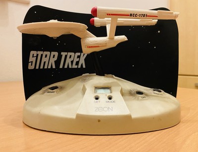 Star Trek Spaceship Enterprise Fan Article / NCC 1701 / Clock & Alarm