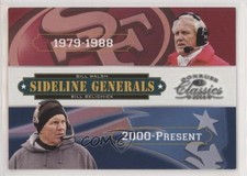 2004 Donruss Classics Sideline Generals /2000 Bill Belichick Walsh #SG-2 HOF uk2
