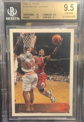 Topps 1996-97 Michael Jordan Chicago Bulls #139 BGS 9.5