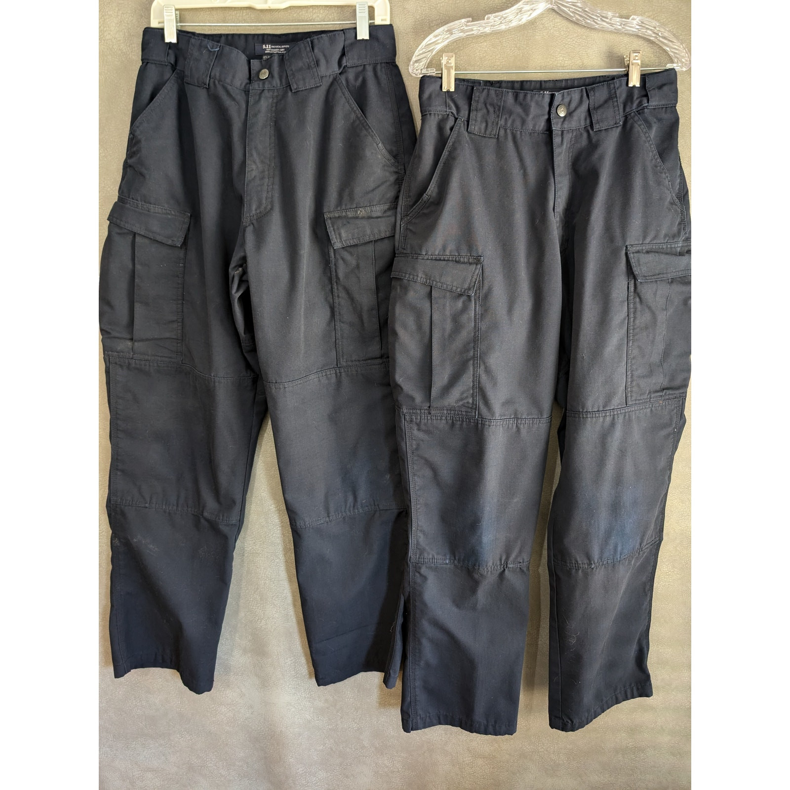 511 Tactical Series Mens Cargo Blue Pants Adjustable Set of 2 Sz Medium