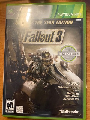 Fallout 3 Game of the Year Edition - Microsoft Xbox 360 - TESTED - CIB