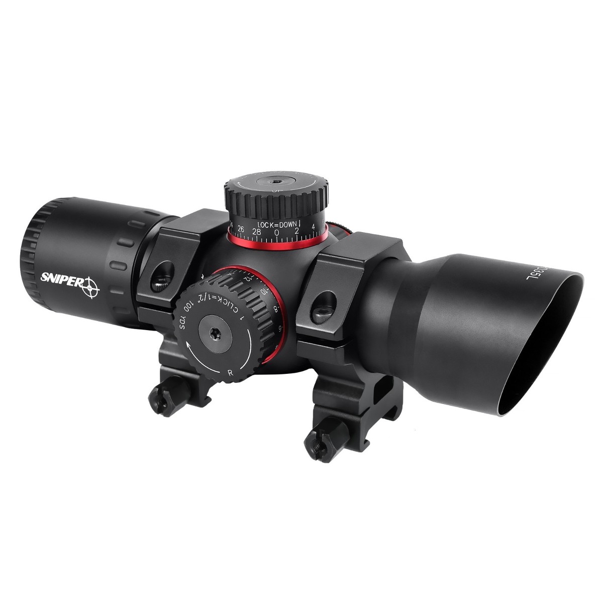 Sniper Compact Red Dot Sight Scope Style 35mm Tube Picatinny Mount
