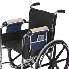 Fleece Wheelchair Armrests with Pouch