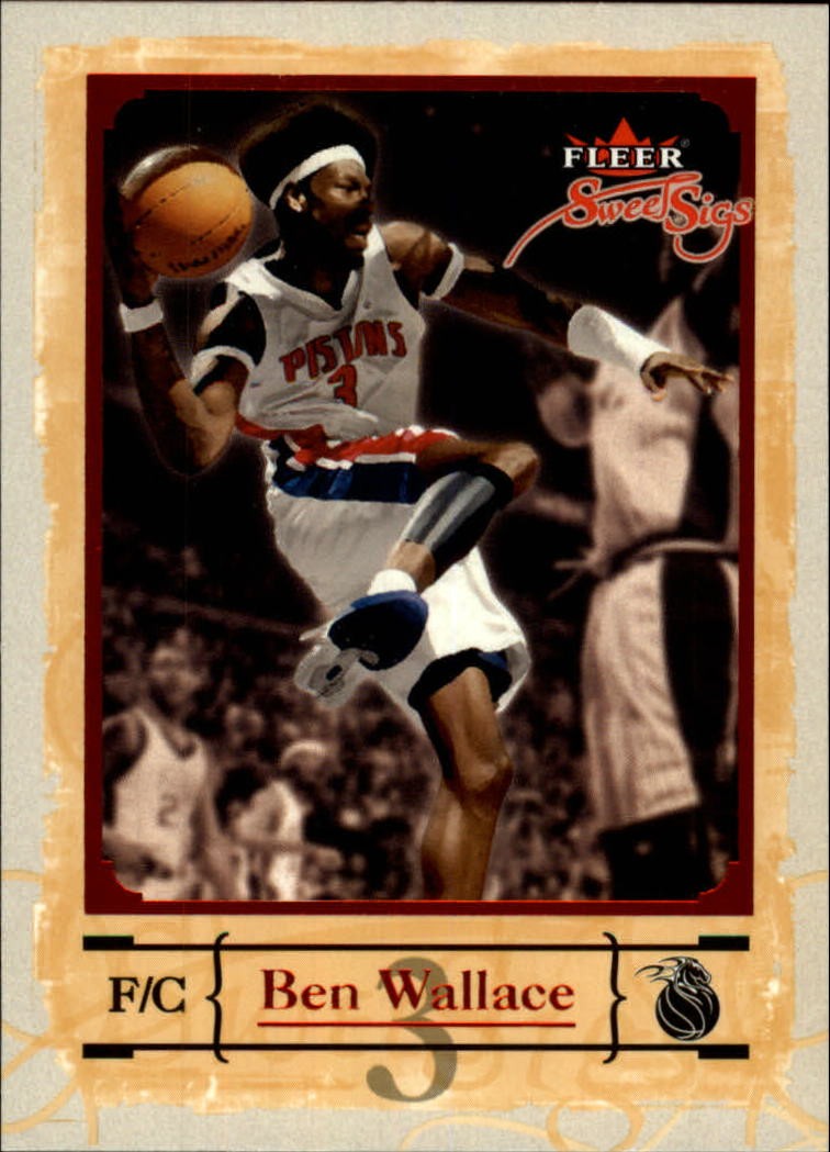 2004-05 Fleer Sweet Sigs #26 Ben Wallace - BSK
