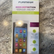PureGear High-Definition Tempered Glass Screen Protector for iPhone 15