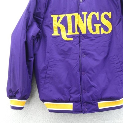 スターター NHL ロスアンゼルス・キングス ジャケット アウター Starter LA Kings Jacket Mens Large Reversible Purple Black Vintage