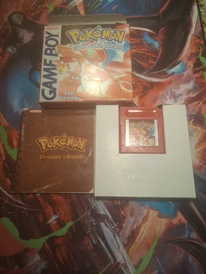 Pokémon: Red Version (Game Boy, 1998) Authentic CIB New Battery 1st Print TESTED - Image 4 of 4