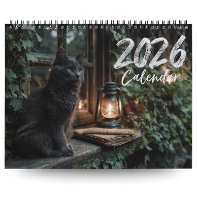 2026 Katzen Themenplaner Wandkalender 12 Monate Wandaufkleber Zeitplan Kalender