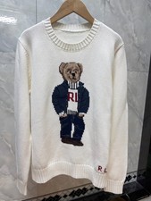 Ralph Lauren Polo Bear Sweater White S