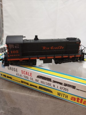 Vintage Atlas HO Gauge ALCO S2 No. 8071 Rio Grande 105 Excellent Condition Train