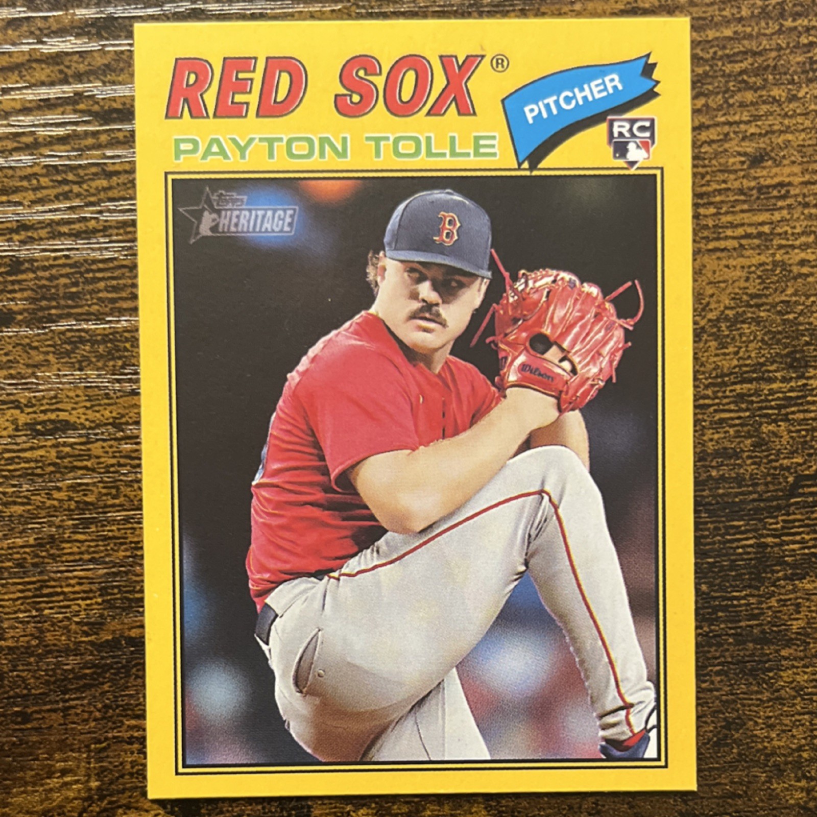 🔥Topps 2026 Heritage Payton Tolle Dark yellow Boarder #386 Rookie Card🔥