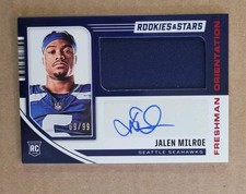 2025 Panini Rookies & Stars Football Jalen Milroe Freshman Orientation /99 RC