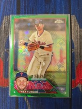 2023 Topps Chrome Green Logofractor #103 TREA TURNER /99 PHILLIES