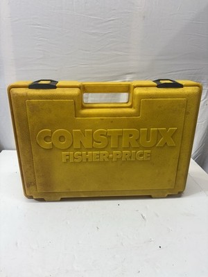 Fisher Price Construx Lot With Yellow Carrying Case Toys 16'' X 11'' X 4'' Read