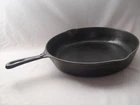 Vintage 1930s Unmarked Lodge 1 Notch Raised 8 Cast Iron Skillet -Cleane+Seasoned