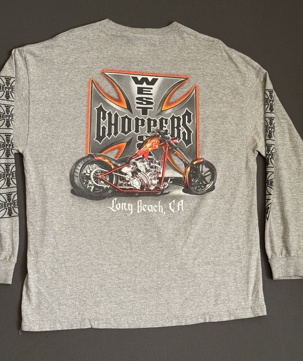 Vintage Jesse Who? West Coast Choppers Long Sleeve Shirt XL Grey