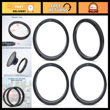 Universal 6.5" Speaker Spacer Kit - 4PCS Solid Plastic Adapter Gaskets for Car A