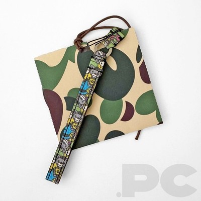 BABY MILO AND FRIENDS LEATHER PHONE WRIST STRAP bathing ape bape kaws vintage