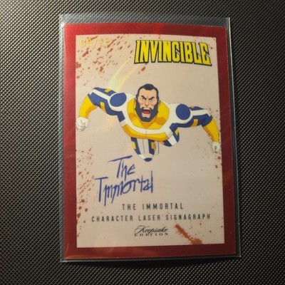 Invincible Keepsake The Immortal 09/23 Signagraph Red Parallel Blood Splatter