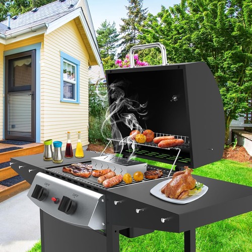 Food Safe Grill Smoker Box with Hinged Lid - 9x4 Inches, Perfect for All Grills - 第 8/9 張圖片