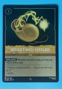 Lorcana Fabled Ursula's Shell Necklace 33/204 Foil