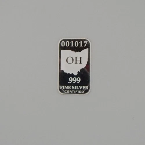 U.S. State Silver bar .999 1ozt Proof - OH/Ohio - 001017/041785