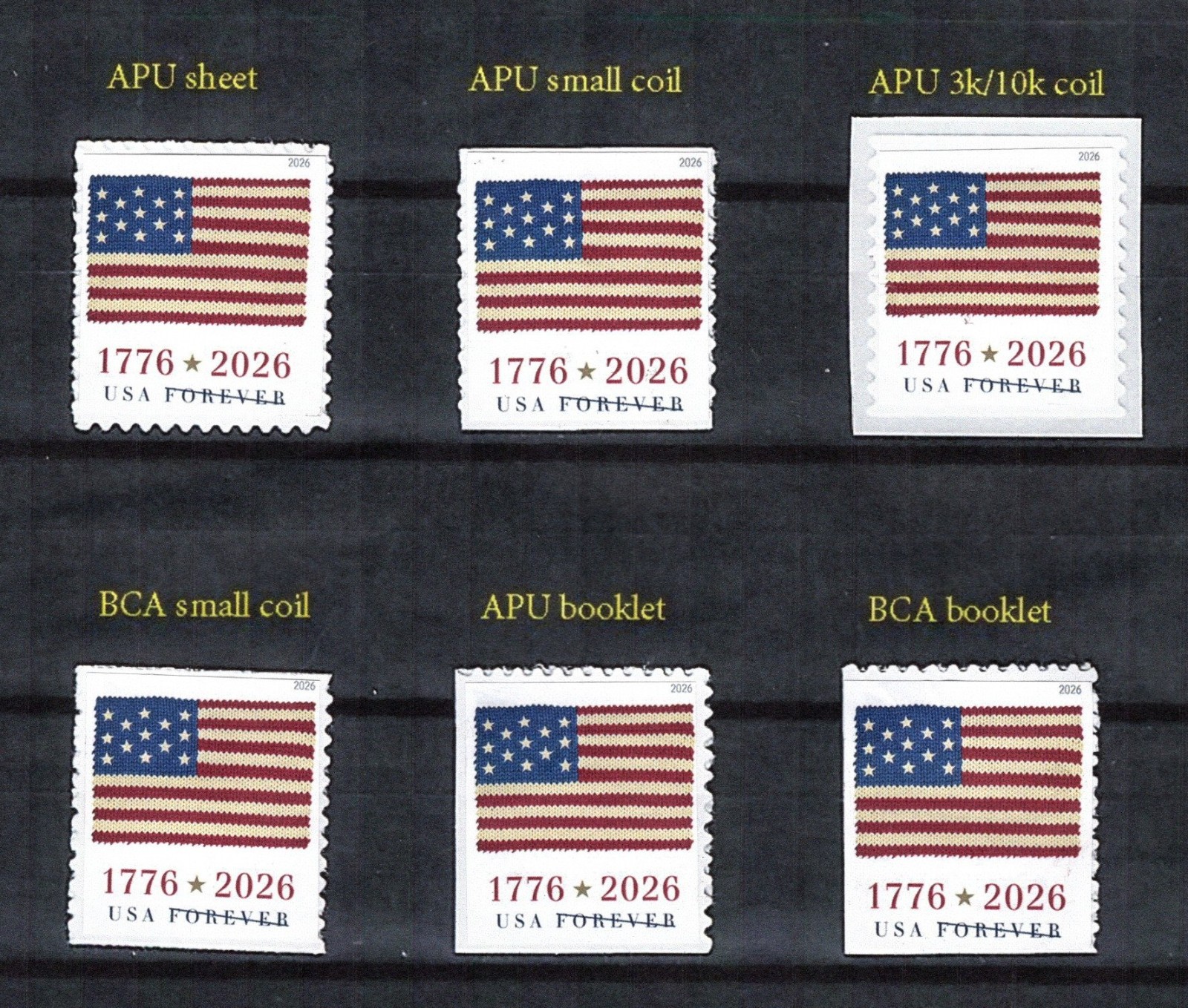 #6106 - 6111  2026 Flag set/6 - MNH (After June 9)