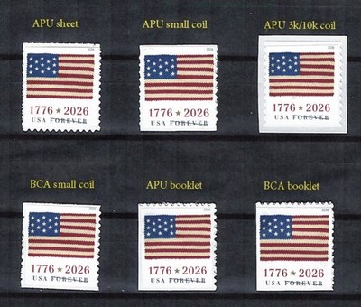 #6106 - 6111  2026 Flag set/6 - MNH (After June 9)