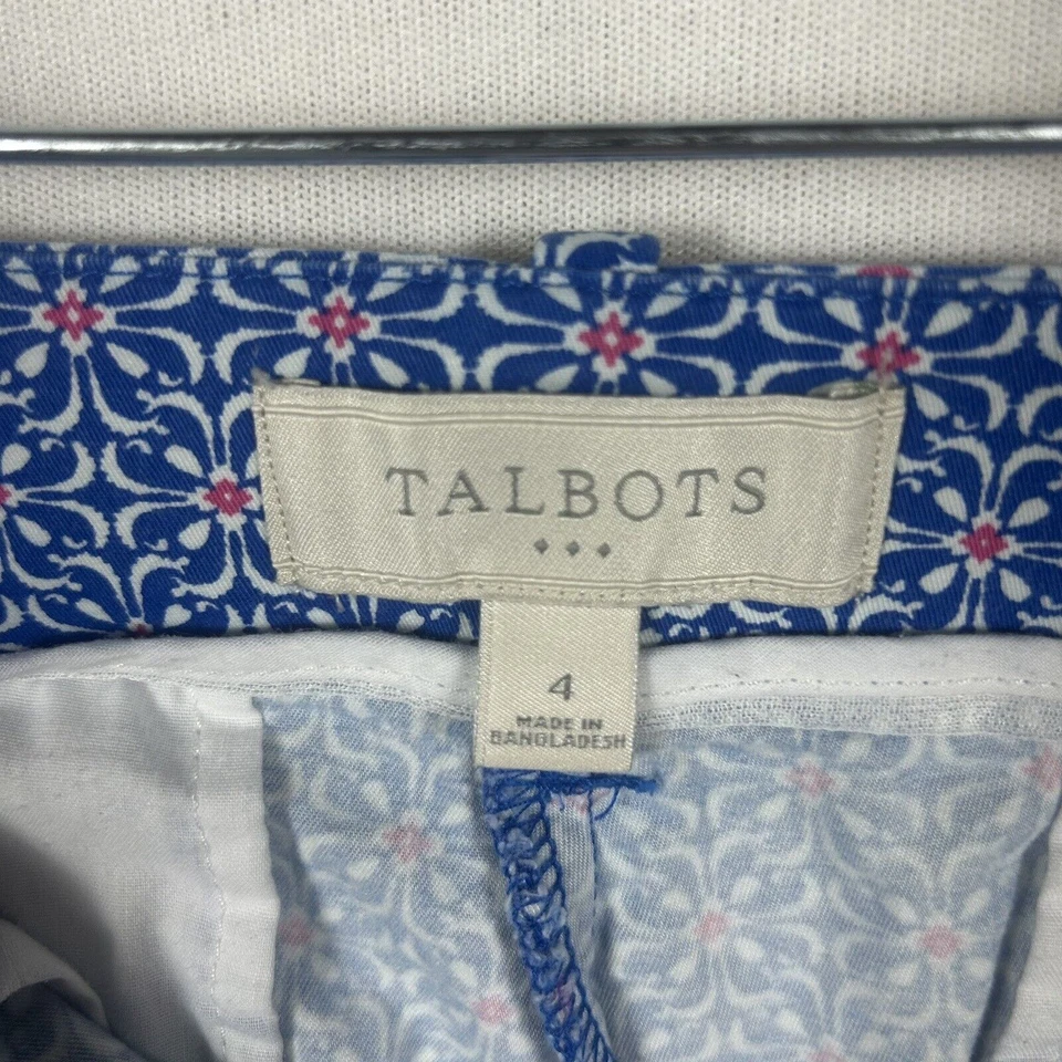 Pantalones Cortos Talbots Para Mujer Talla 4 Bermudas Chino Elastizados Tiro Medio Informales Golf Aire Libre Foto 2 de 4