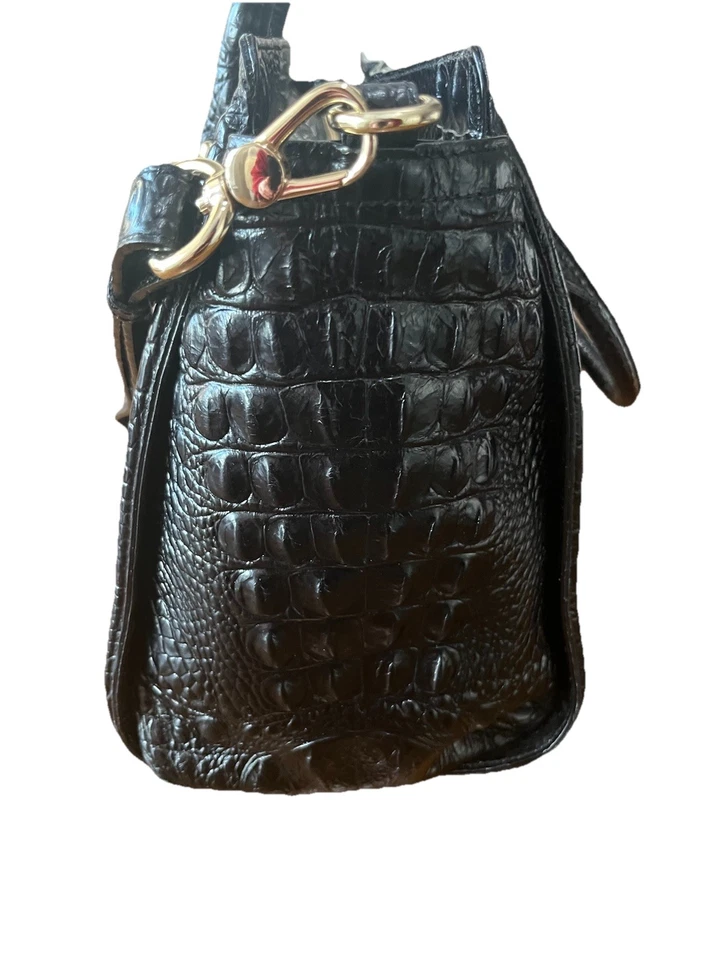 Bolso de mano BRAHMIN Harper bolso de hombro negro Melbourne cuero genuino Foto 4 de 4