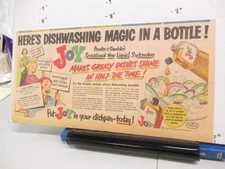 newspaper ad 1951 JOY dishwashing soap parade STA-FLO laundry starch AE Staley