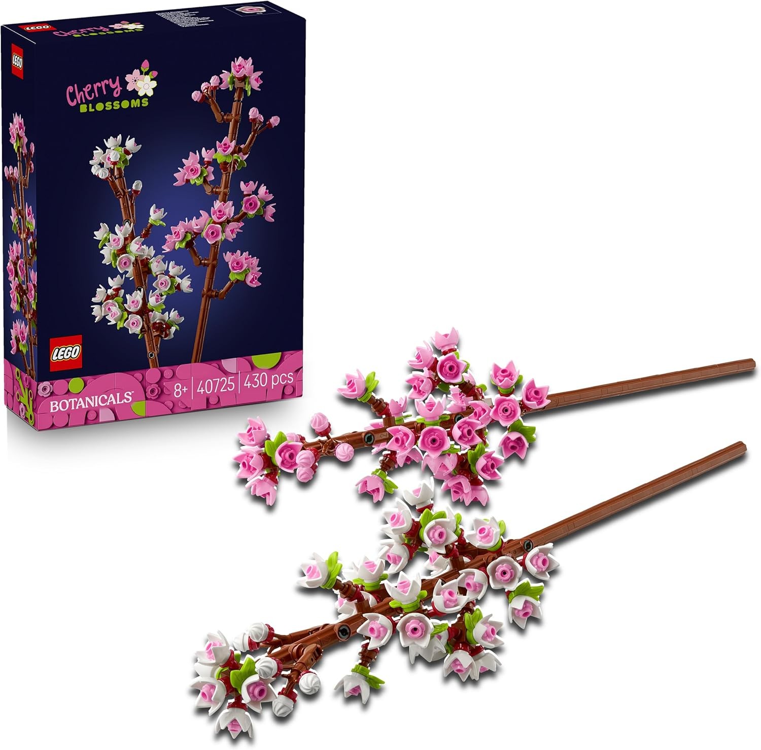 Lego Bianchi/Rosa Fiori Di Ciliegio (40725, Iconic) - Immagine 4
