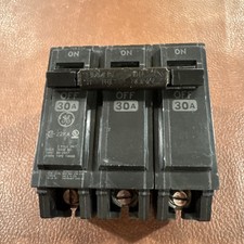 GE General Electric THQB32030 3 Pole 30 Amps Bolt-On Circuit Breaker 3P 30A