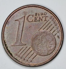 1999 Euro Cent **ERROR** Struck with Reverse Dies on Both Sides