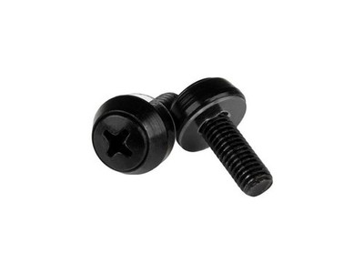 StarTech.com M6 x 12mm - Screws - 100 Pack, Black - M6 Mounting Screws for Serve
