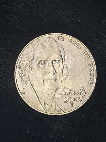 2008-P Jefferson Nickel — photo from the most recent tracked eBay sale