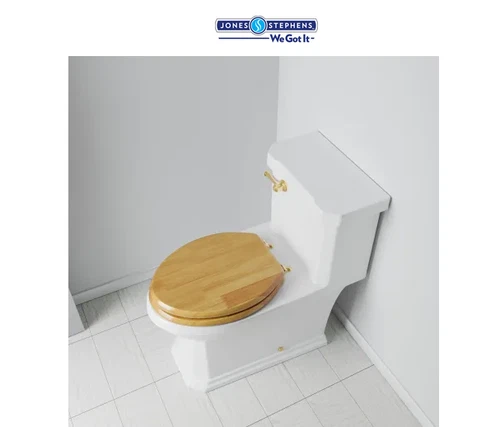 Jones Stephens C2B1E17BR Elongated PVD Brass Single Post Hinge - Light Oak - Picture 3 of 6