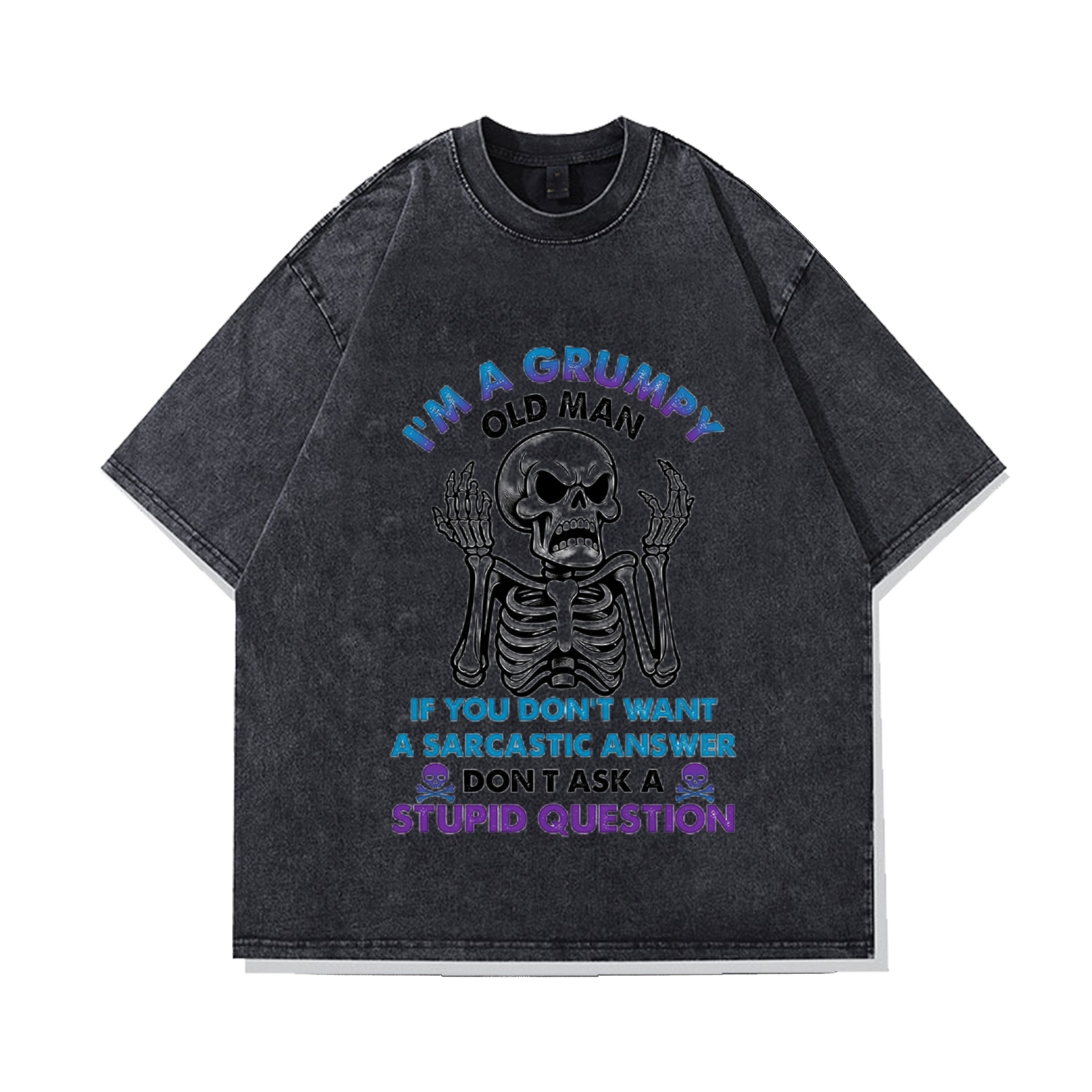 Washed T-Shirts for Men - Graphic Tees, Mens Vintage Oversized Shirts-image