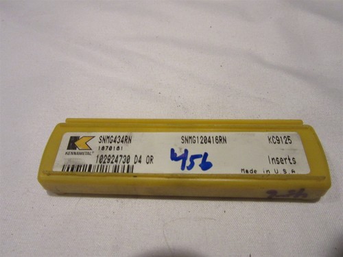 Inserto de carburo Qty (5) Kennametal SNMG434RN KC9125 SNMG 120416RN - Imagen 2 de 2