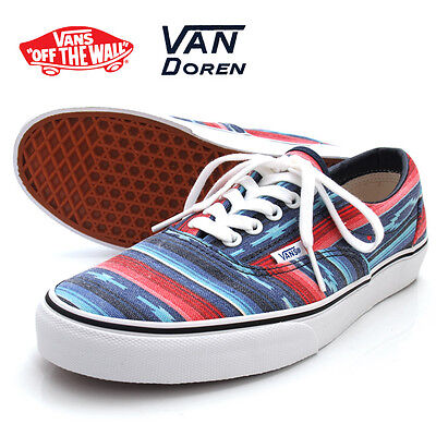NEW VANS ERA VAN DOREN MENS 3.5 WOMENS 5 MULTI STRIPE SHOES BLUE NIB TRIBAL | eBay