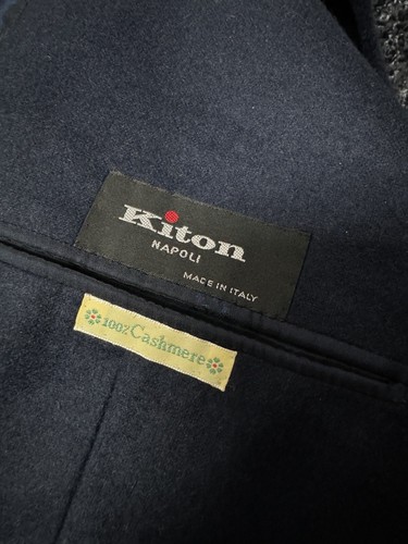 Kiton Napoli 3 btn 100% cashmere blazer jacket IT58 US48 p2p 24 fresh collection - Picture 13 of 17
