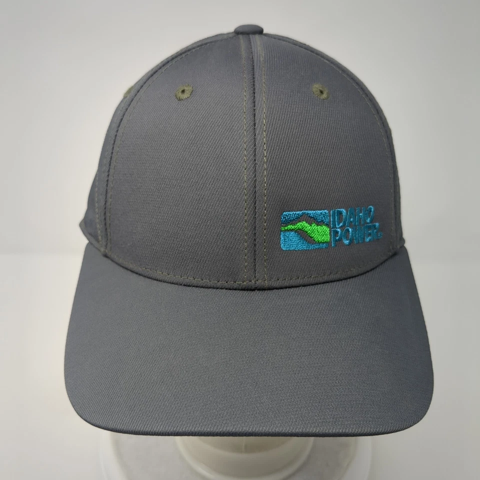 Sombrero ajustado Idaho Power gris L/XL bordado orificios ventilados 6 paneles Ogio Endurance Foto 2 de 4