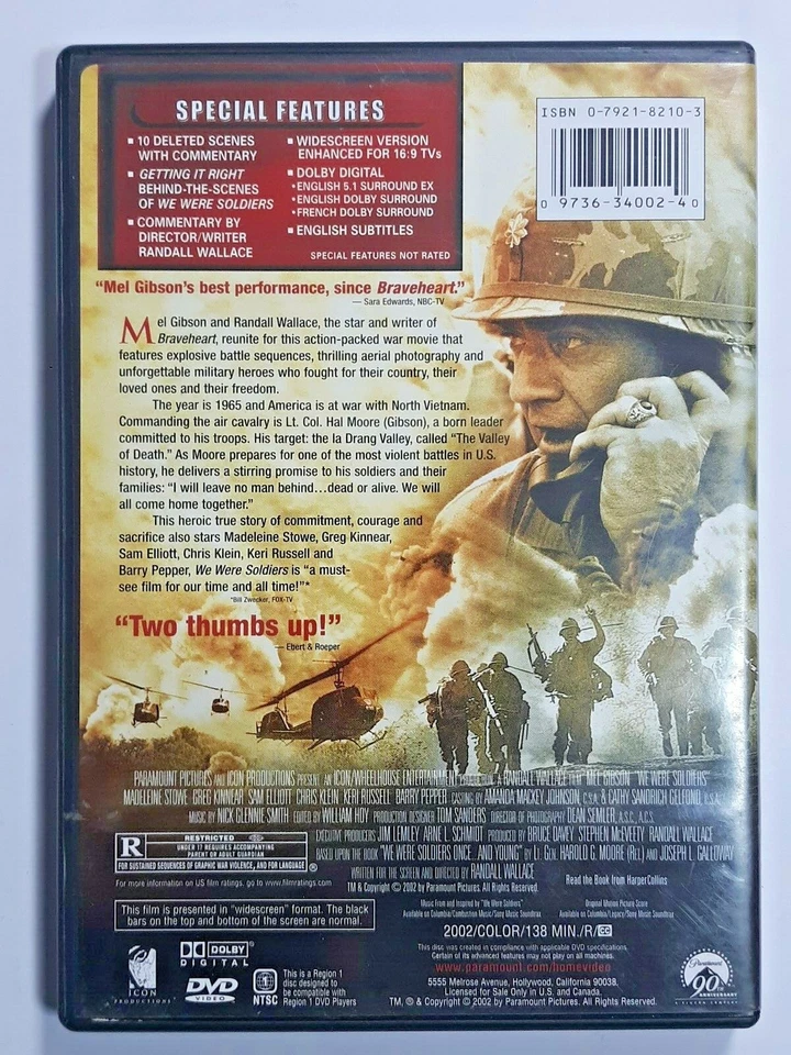 Pre-owned WE WERE SOLDIERS movie DVD - Image 2 of 3