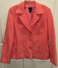 R-Q-T Peach Soft Textured Blazer Jacket Size 10