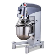 Omcan USA 44388 Floor Model 60 qt Planetary Mixer with Guard and Timer, 3-Spe...