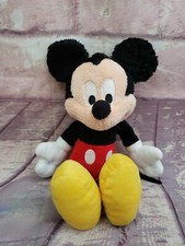 Disney World Parks Mickey Mouse 12" Plush Curly Faux Fur Stuffed Animal